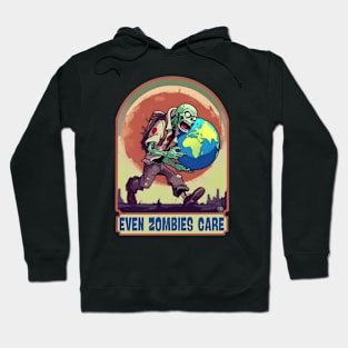 Earth day zombie care Hoodie